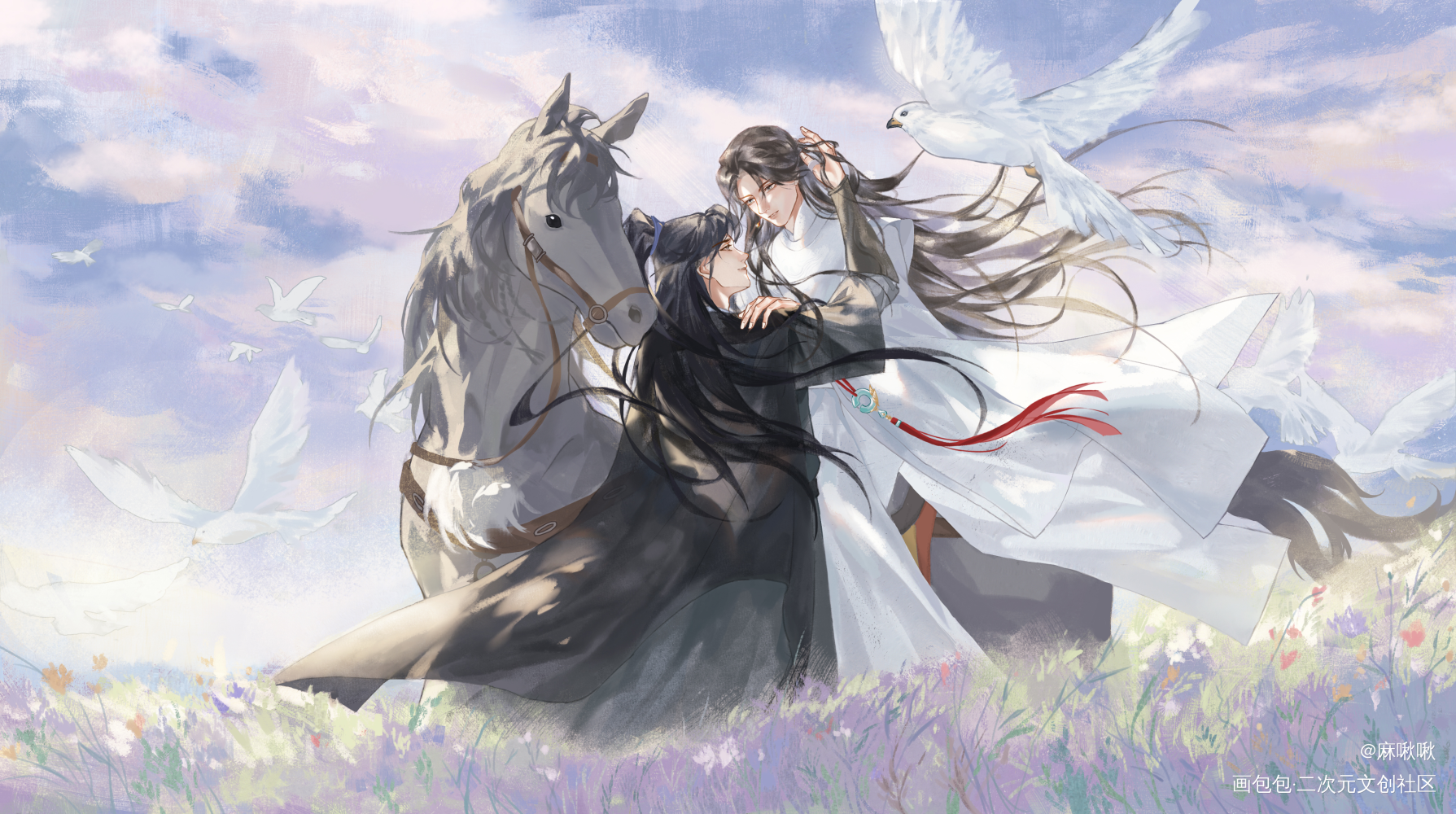 策舟_将进酒萧策安策舟沈兰舟绘画作品