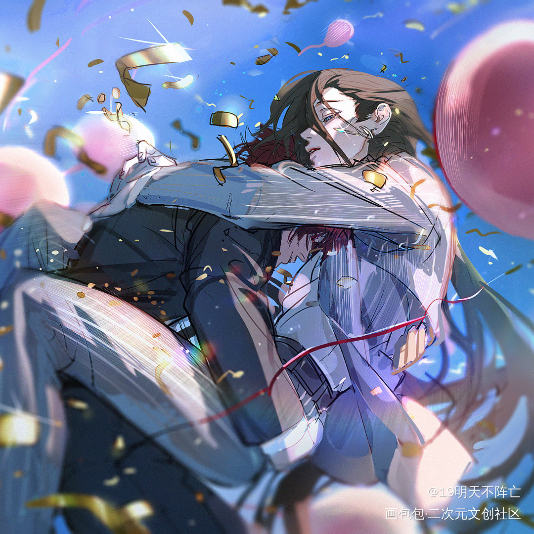 『从天空而下』_原创人物原创oc绘画作品