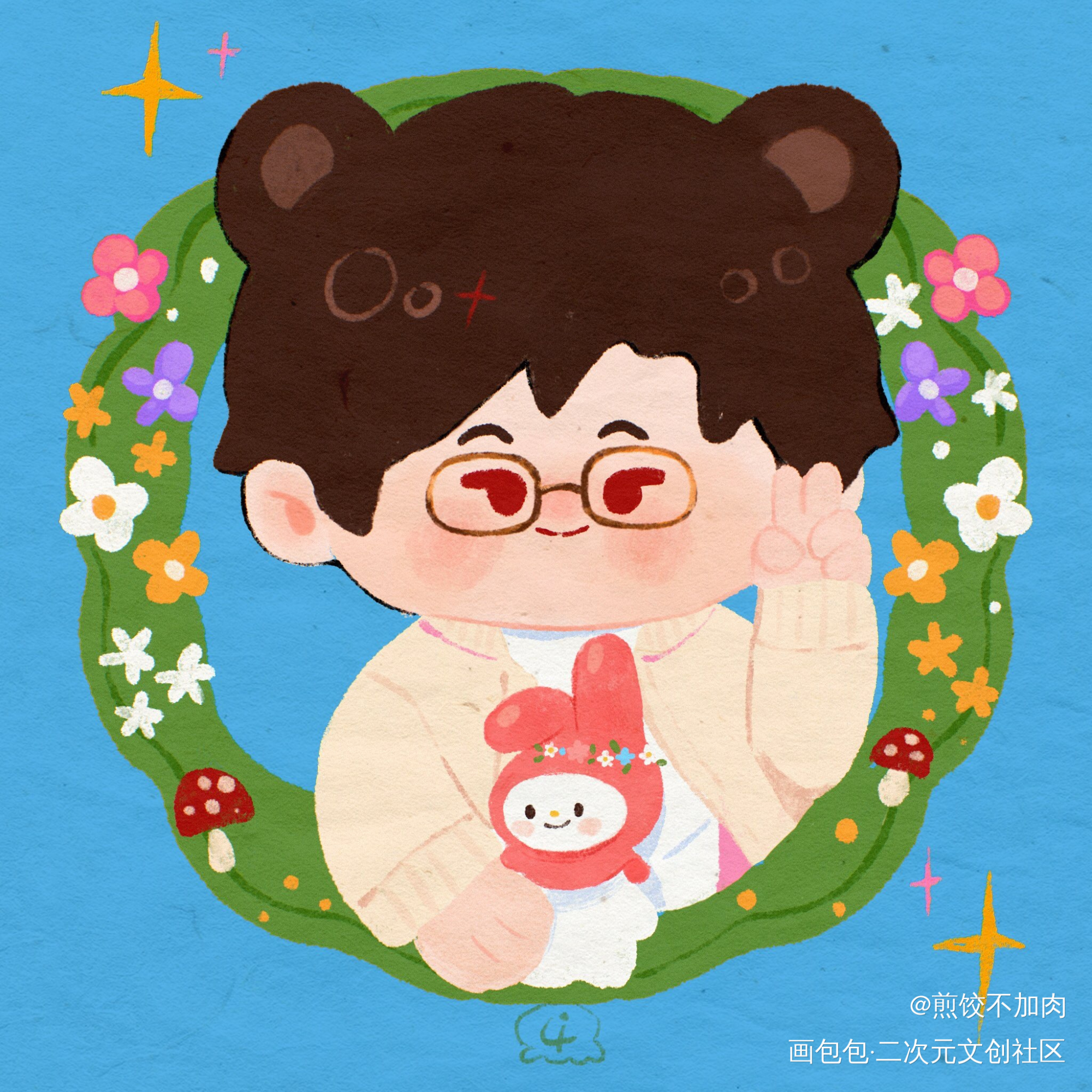 _光与夜之恋陆沉Q版插画同人绘画绘画作品