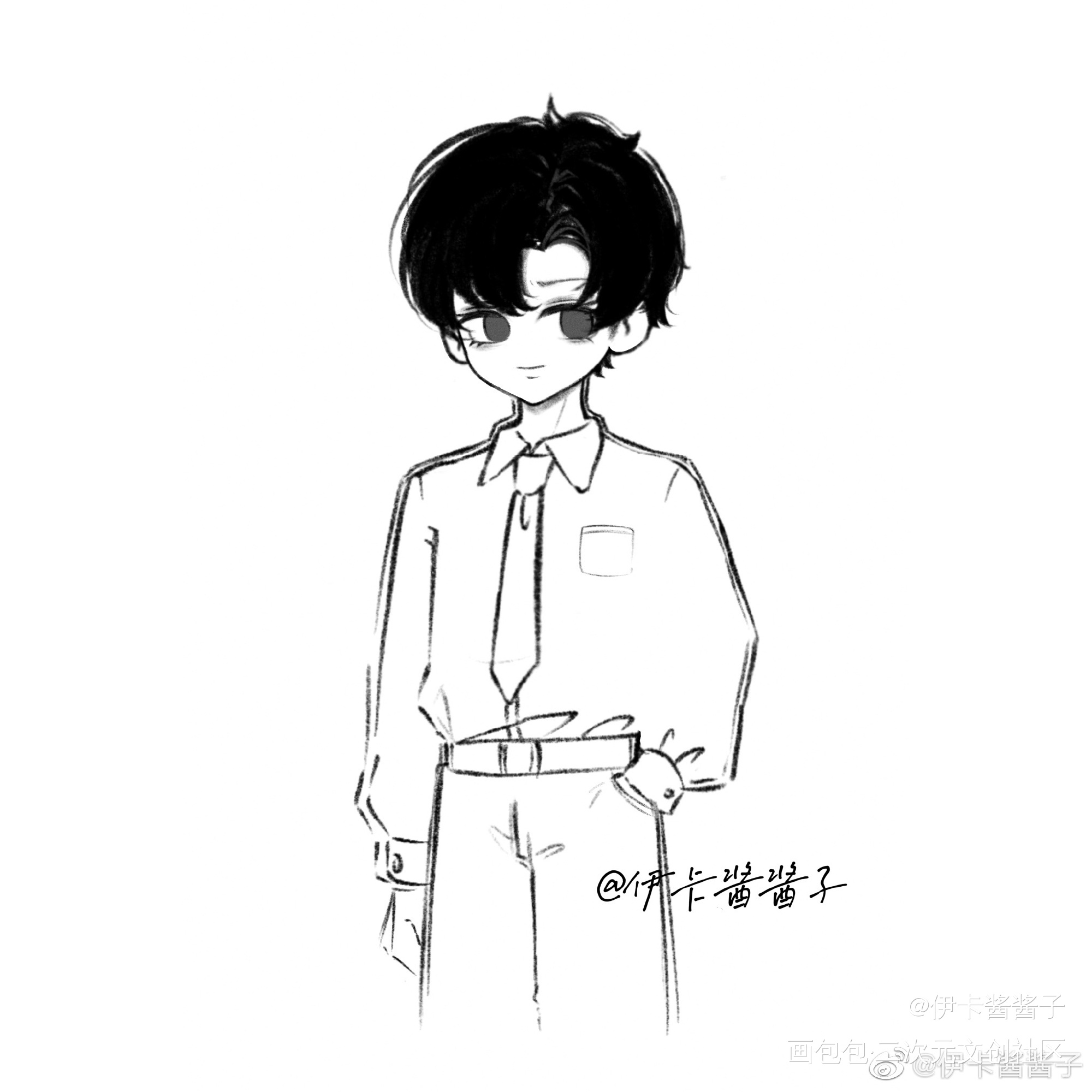 这是邵群_188男团邵群平涂同人绘画作品