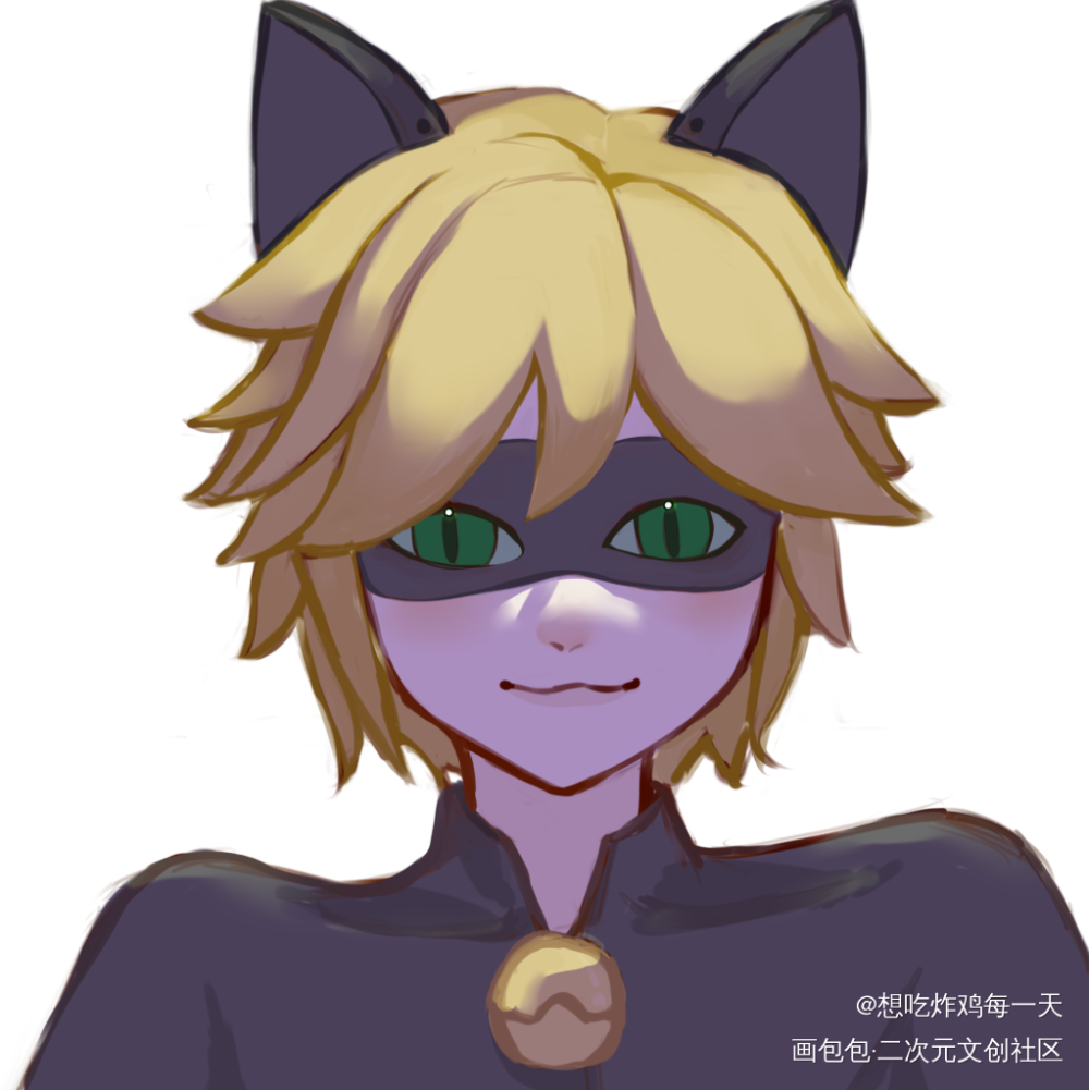 _瓢虫少女黑猫诺儿chatnoir绘画作品