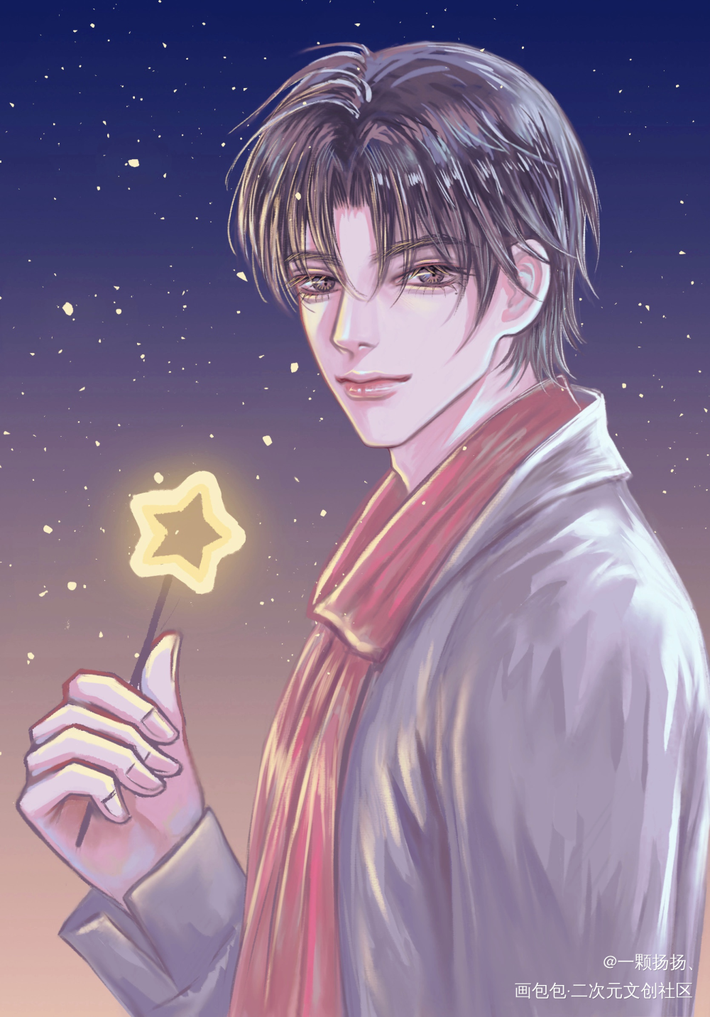 小羊生日快乐～_谁把谁当真188男团赵锦辛绘画作品