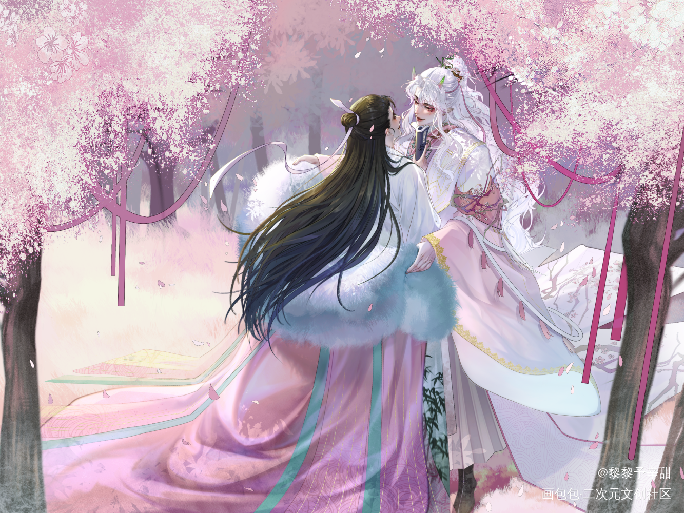 妹叔•桃花缘记_谁把谁当真妹叔黎朔赵锦辛绘画作品