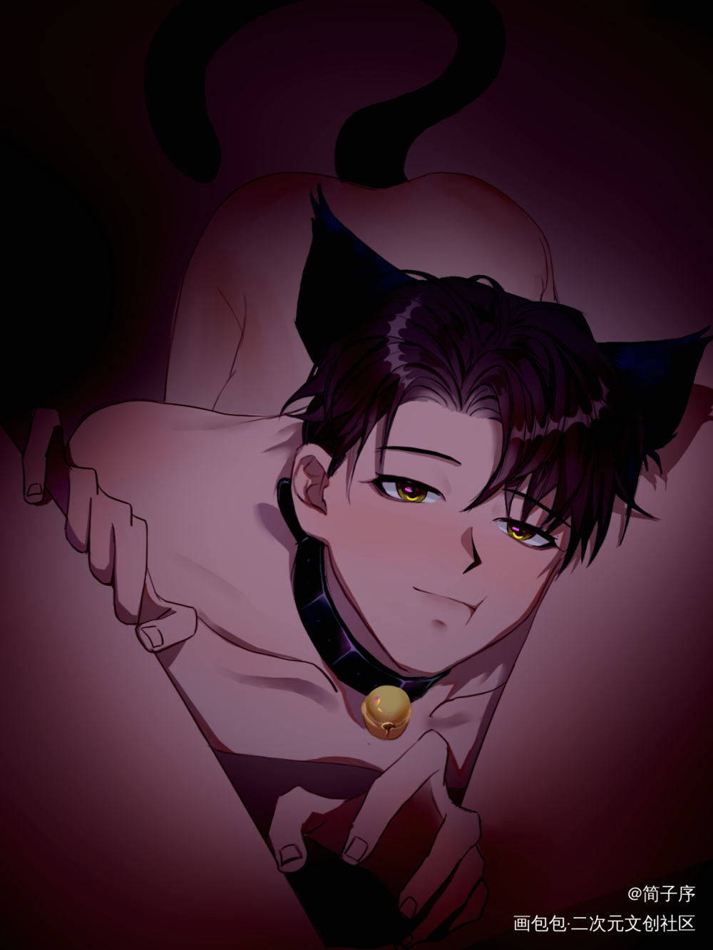 🐱简哥_你却爱着一个傻逼188男团李简简隋英绘画作品