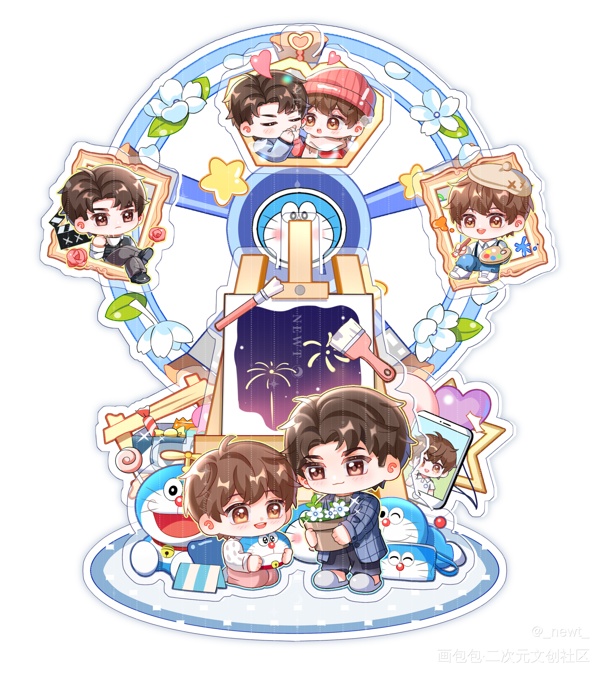 《飞灰》摩天轮_余酲飞灰绘画作品