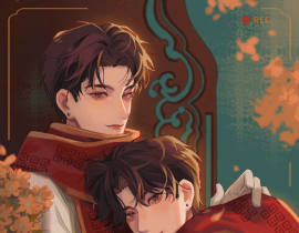 【依偎】甜辛生日快乐～_绘画作品