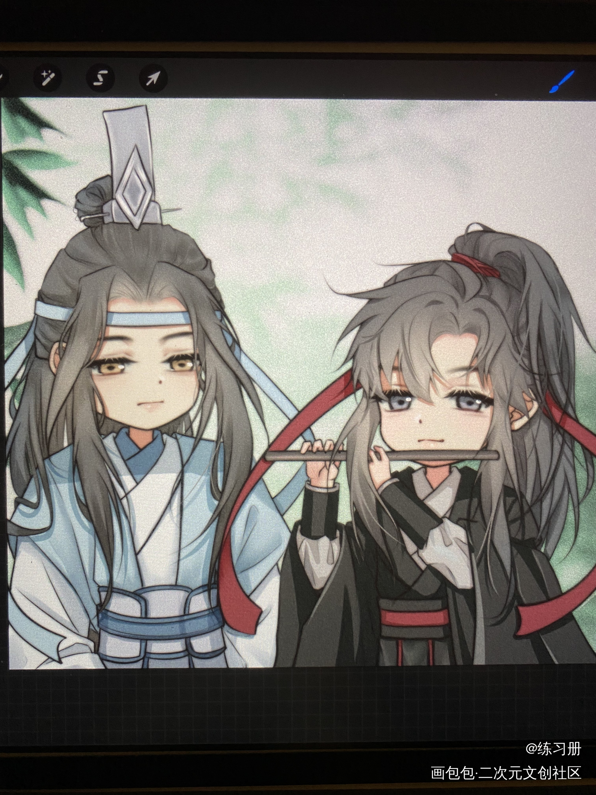 好喜欢太太的画风啊啊啊啊啊啊_魔道祖师忘羡绘画作品