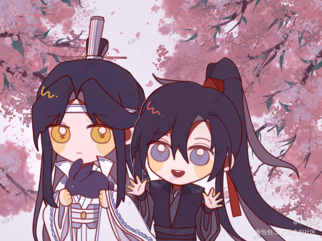 可可爱爱_魔道祖师绘画作品