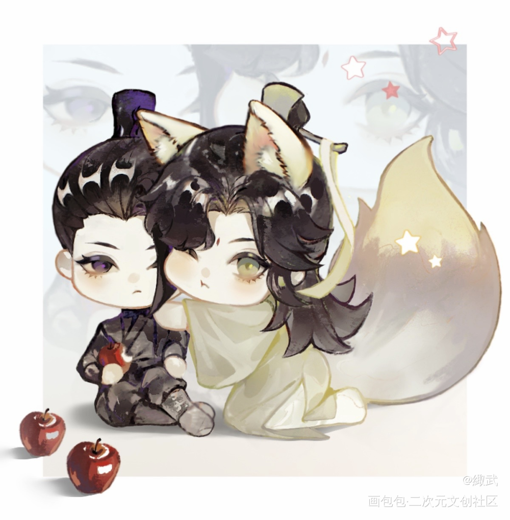 明兄贴贴～_天官赐福双玄绘画作品