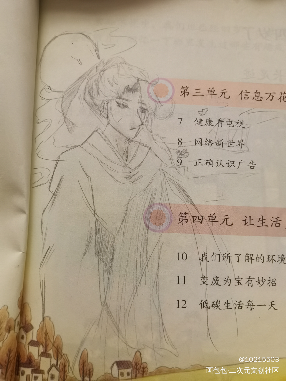 那些年课本上的神操作_原创绘画作品