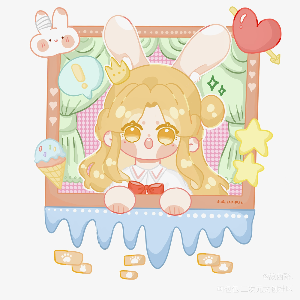 小兔王子🍓🐰_天官赐福墨香铜臭绘画作品