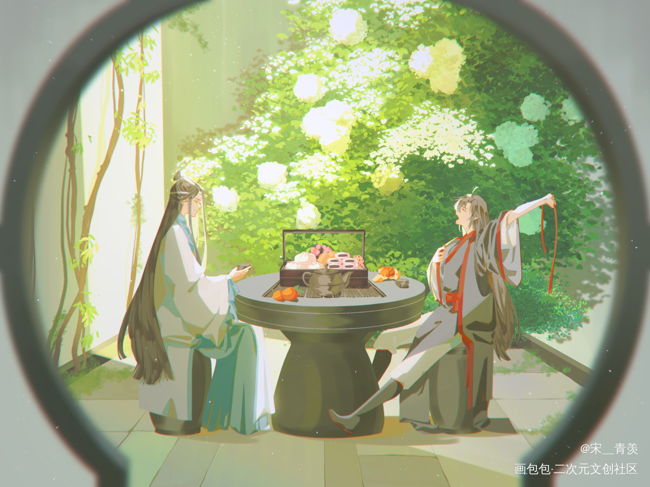 框景_魔道祖师忘羡绘画作品
