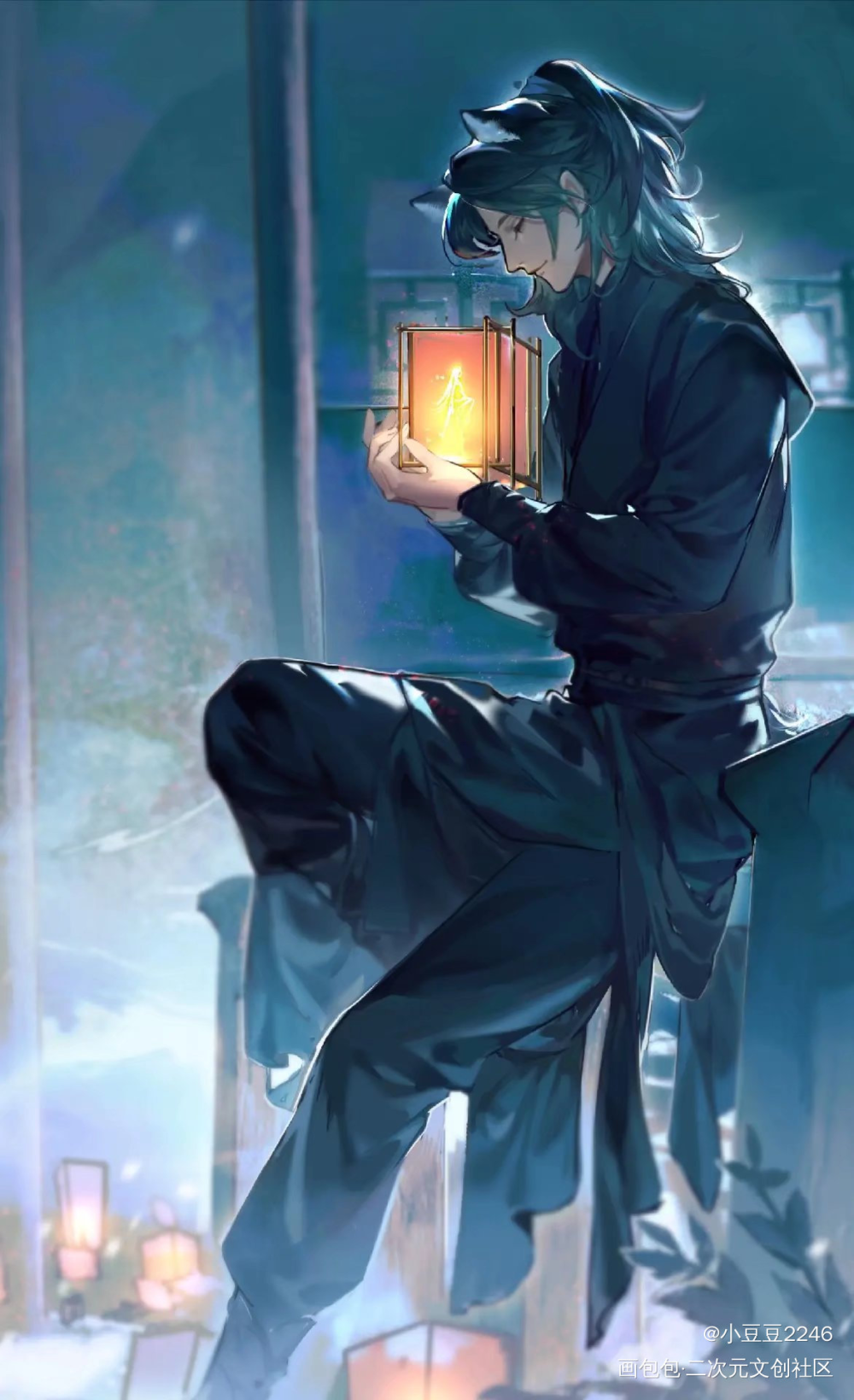 墨燃曾经也想做个好人_二哈和他的白猫师尊楚晚宁墨燃墨燃绘画作品