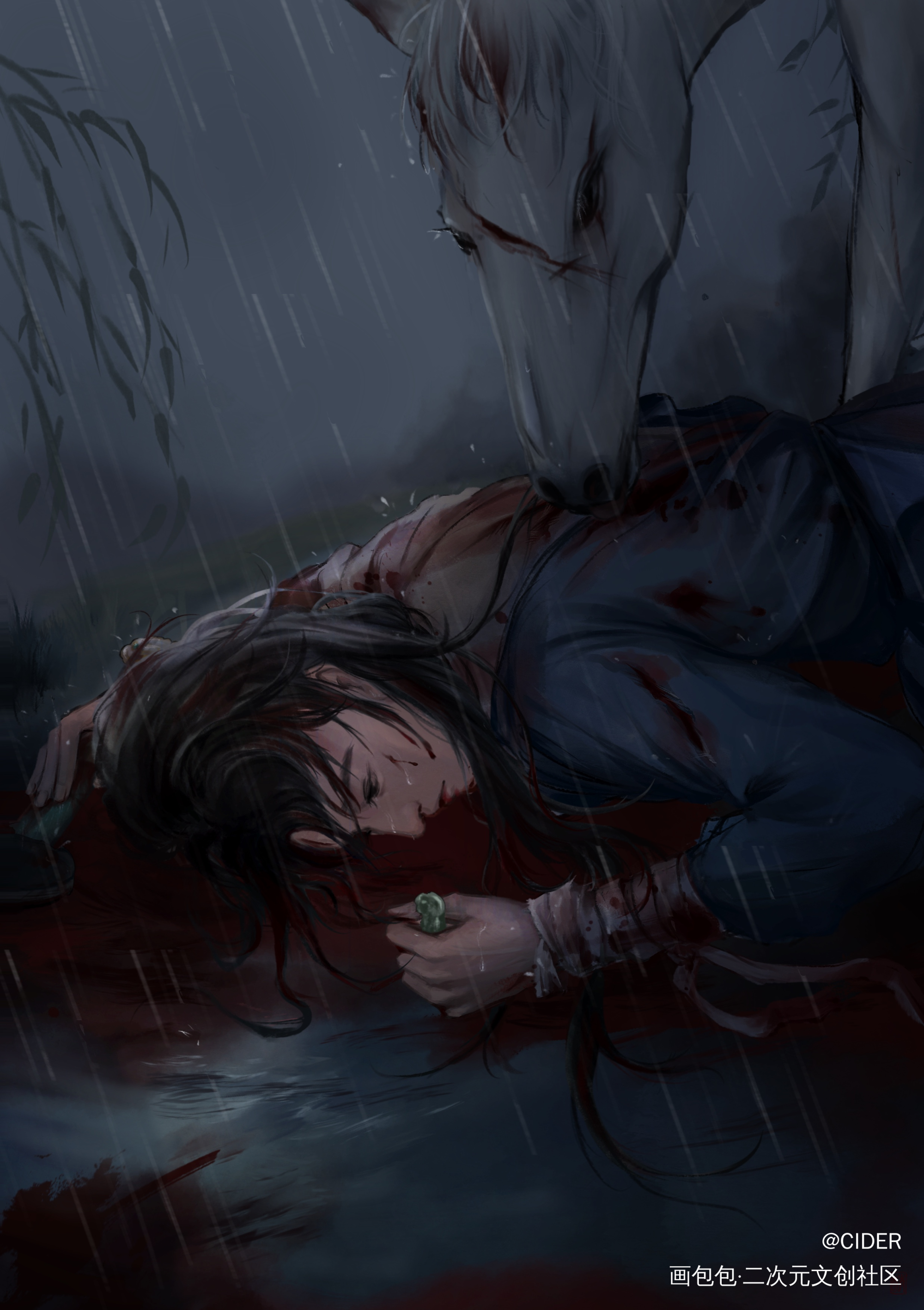 要死了_伪厚涂古风我要上首推插画绘画作品