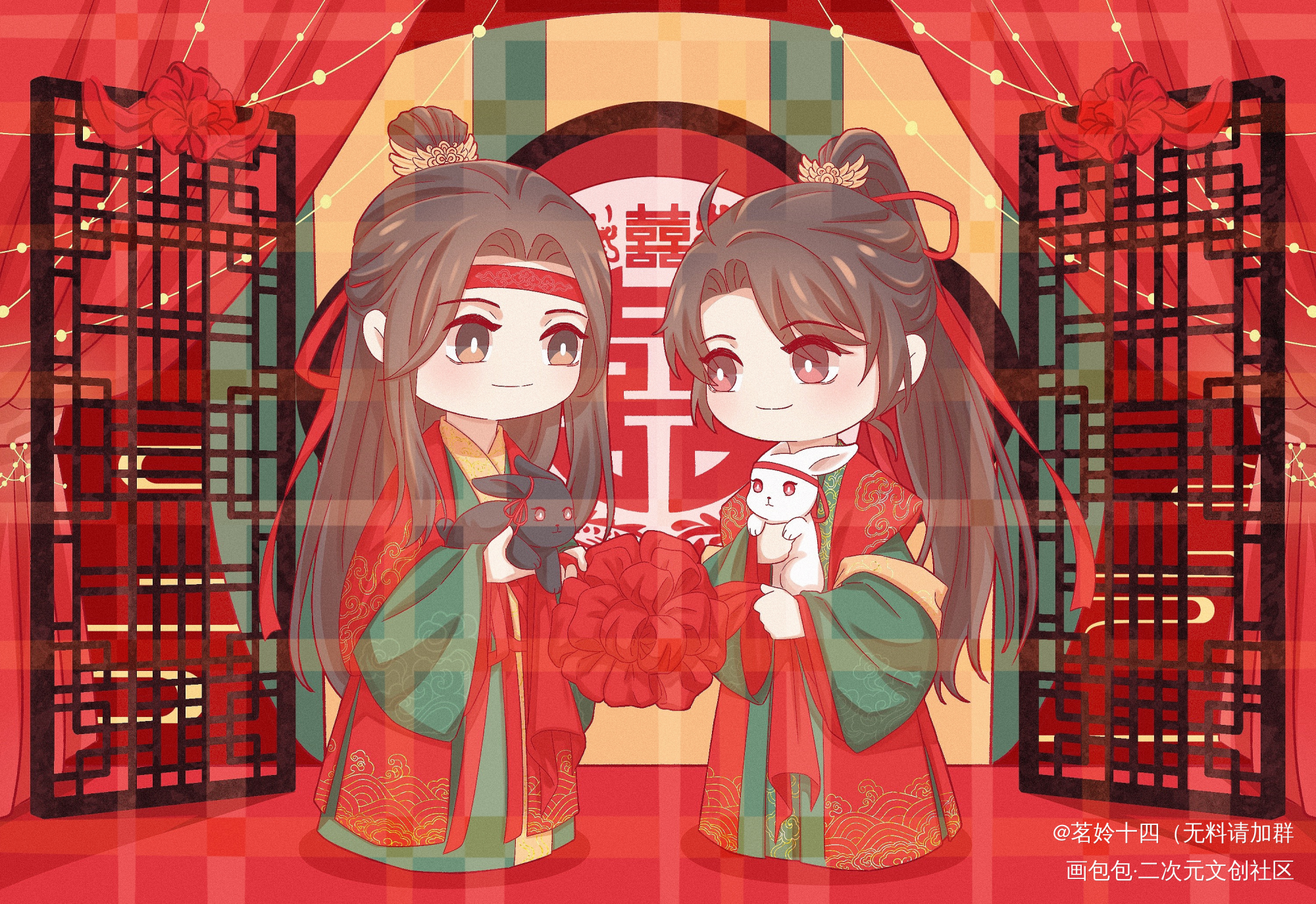 稿子（继续乞（接）讨（稿））_魔道祖师Q版绘画作品
