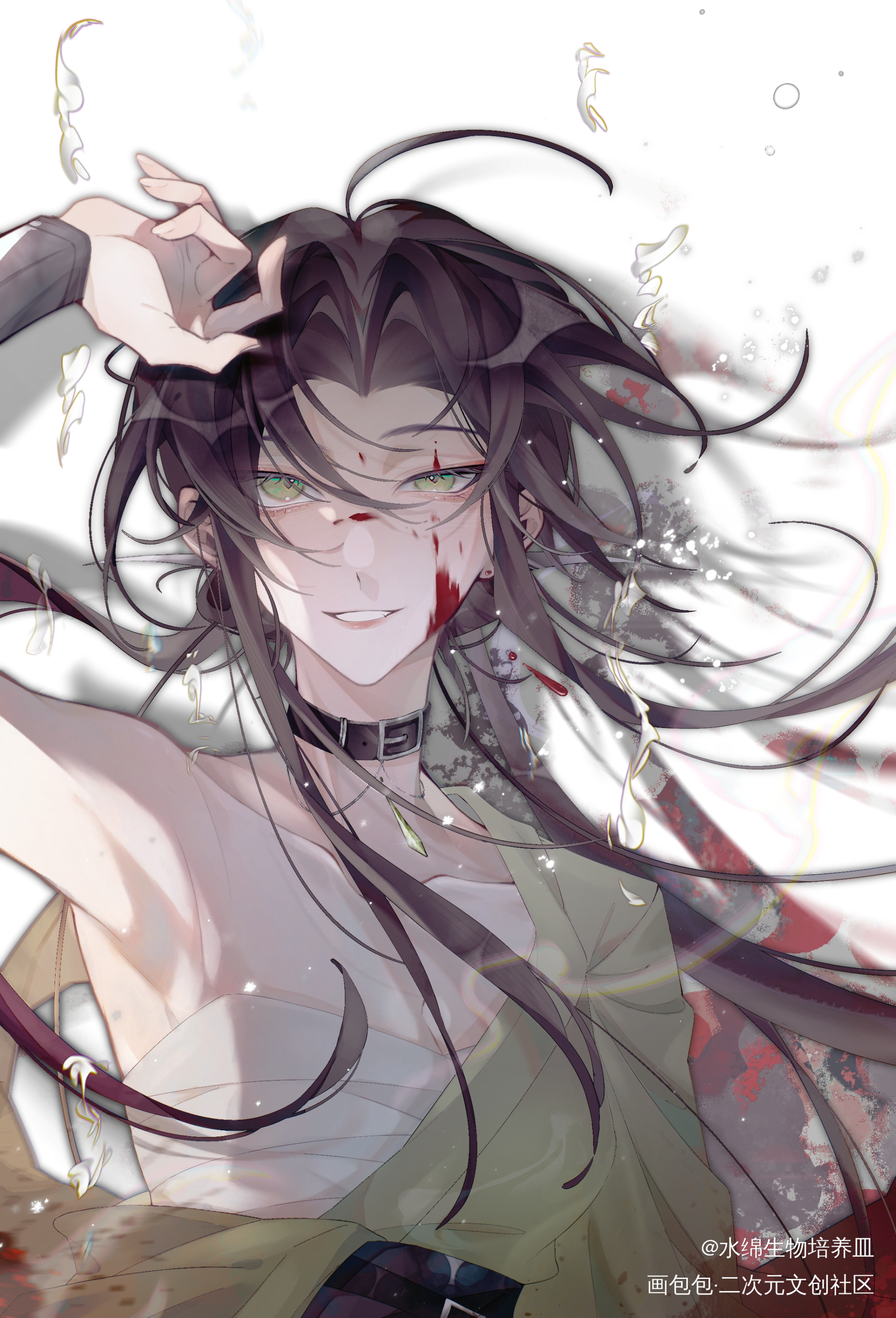 _板绘涂平涂插画原创oc绘画作品