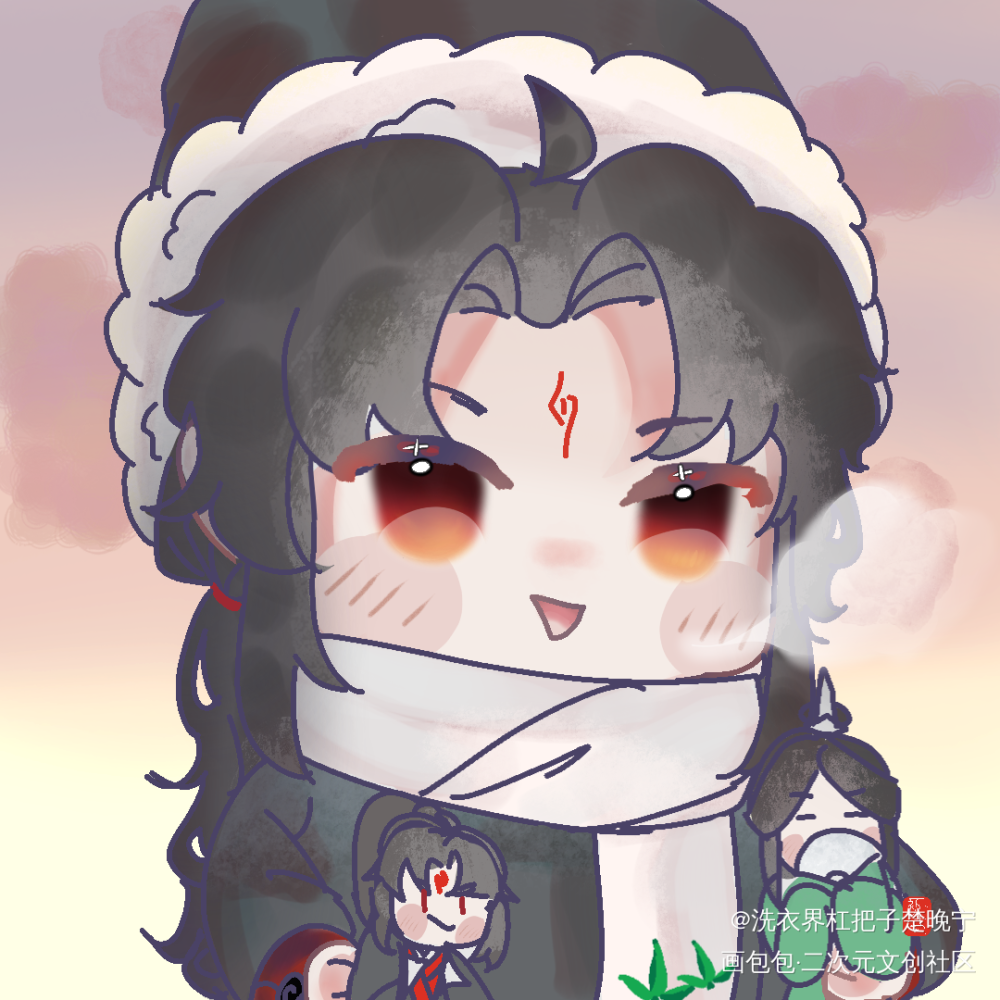 冰九的冬天_人渣反派自救系统沈九沈清秋洛冰河Q版冰哥冰九绘画作品