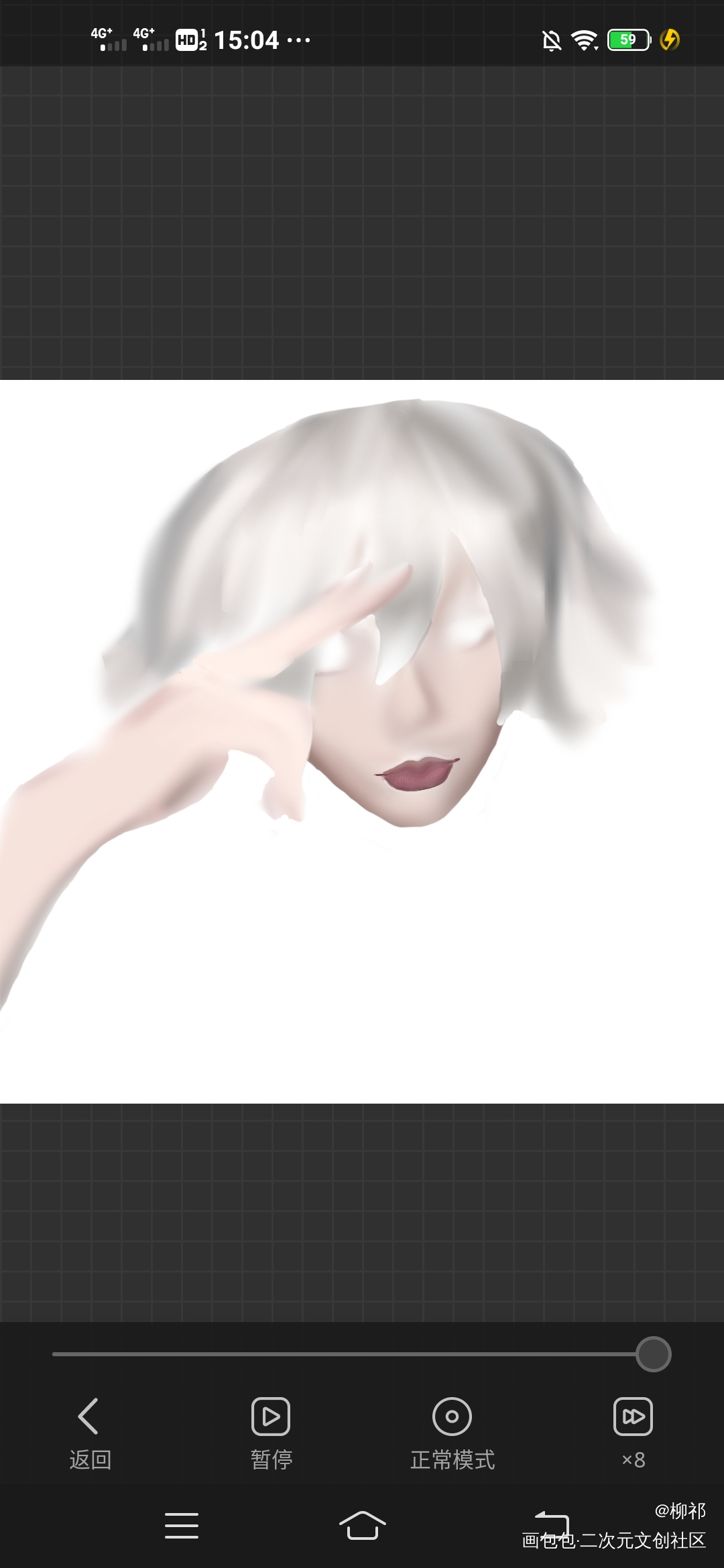 半个上色_摸鱼页绘画作品