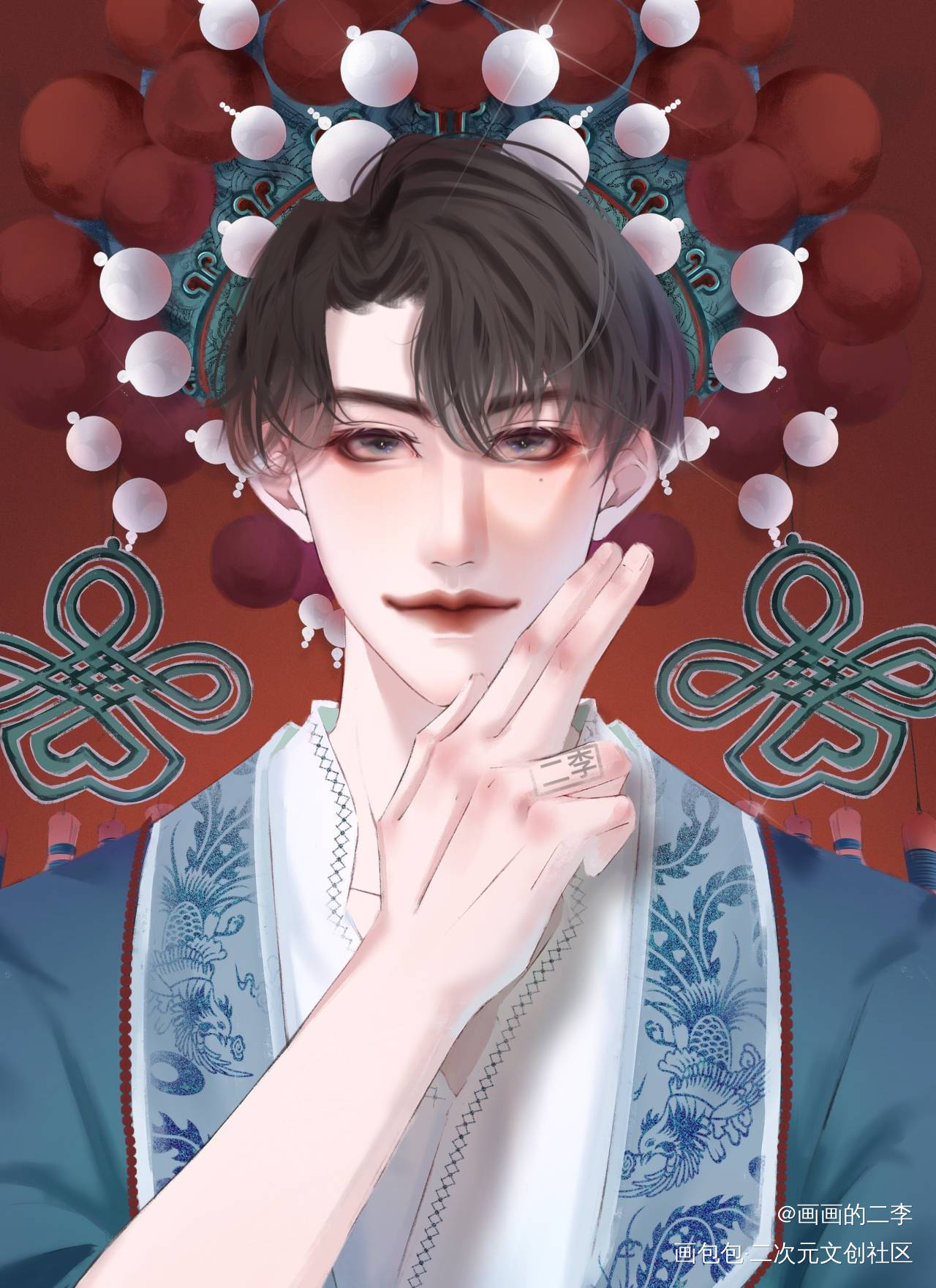 妹叔情头❤_谁把谁当真188男团黎朔赵锦辛绘画作品