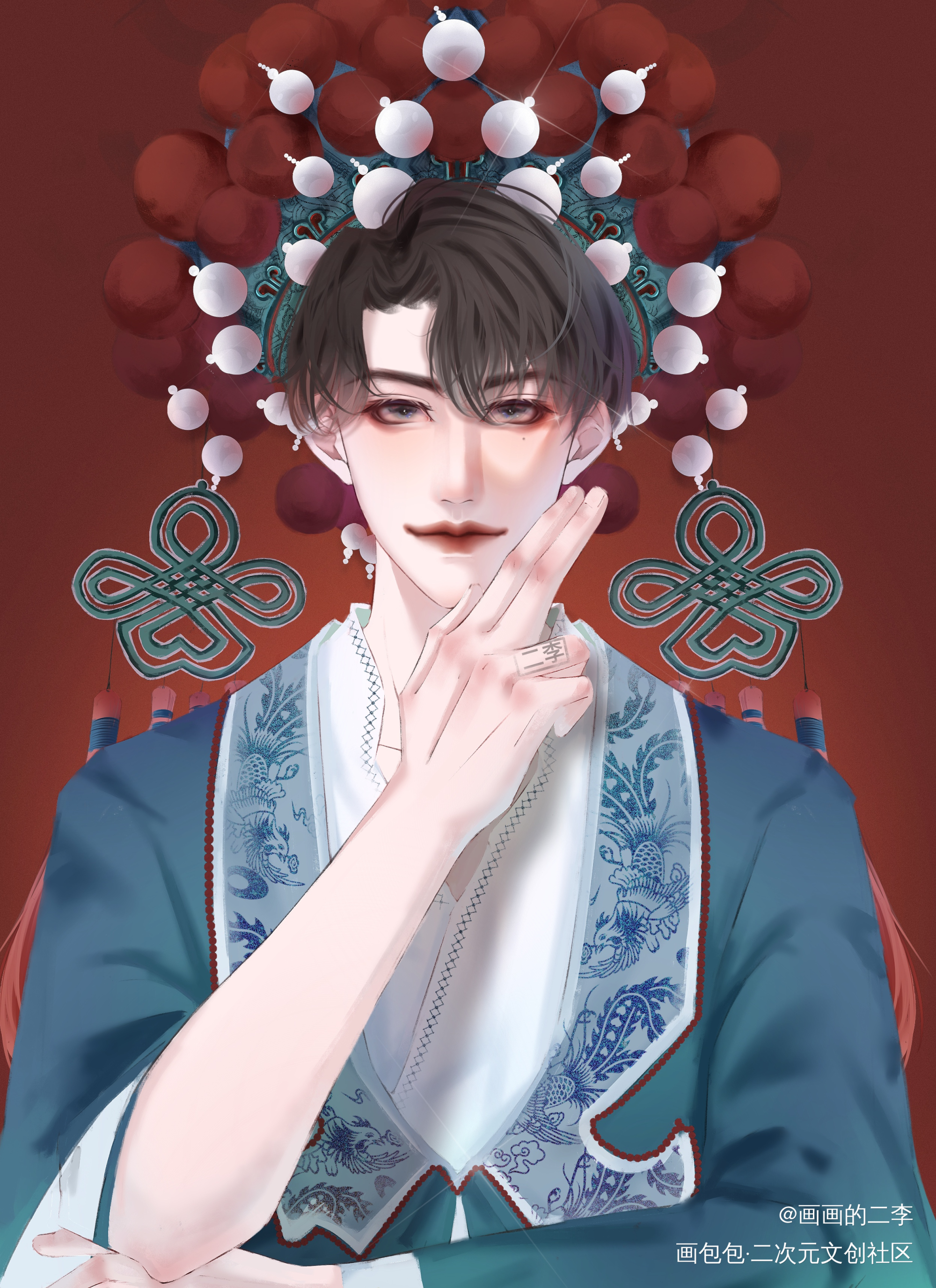 妹叔情头❤_谁把谁当真188男团黎朔赵锦辛绘画作品