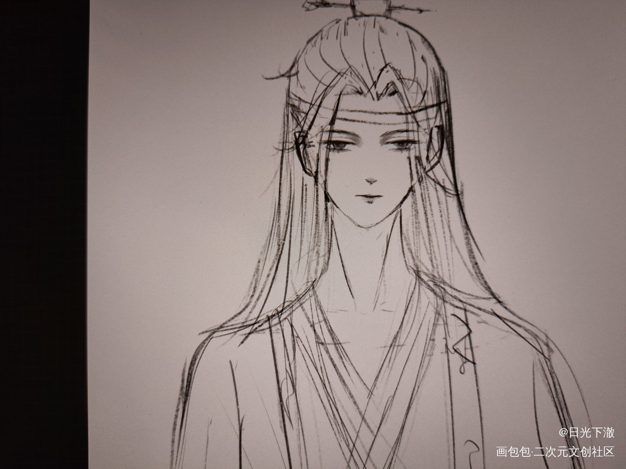 我要学画画，争取自己产粮✌️_魔道祖师忘羡蓝忘机绘画作品