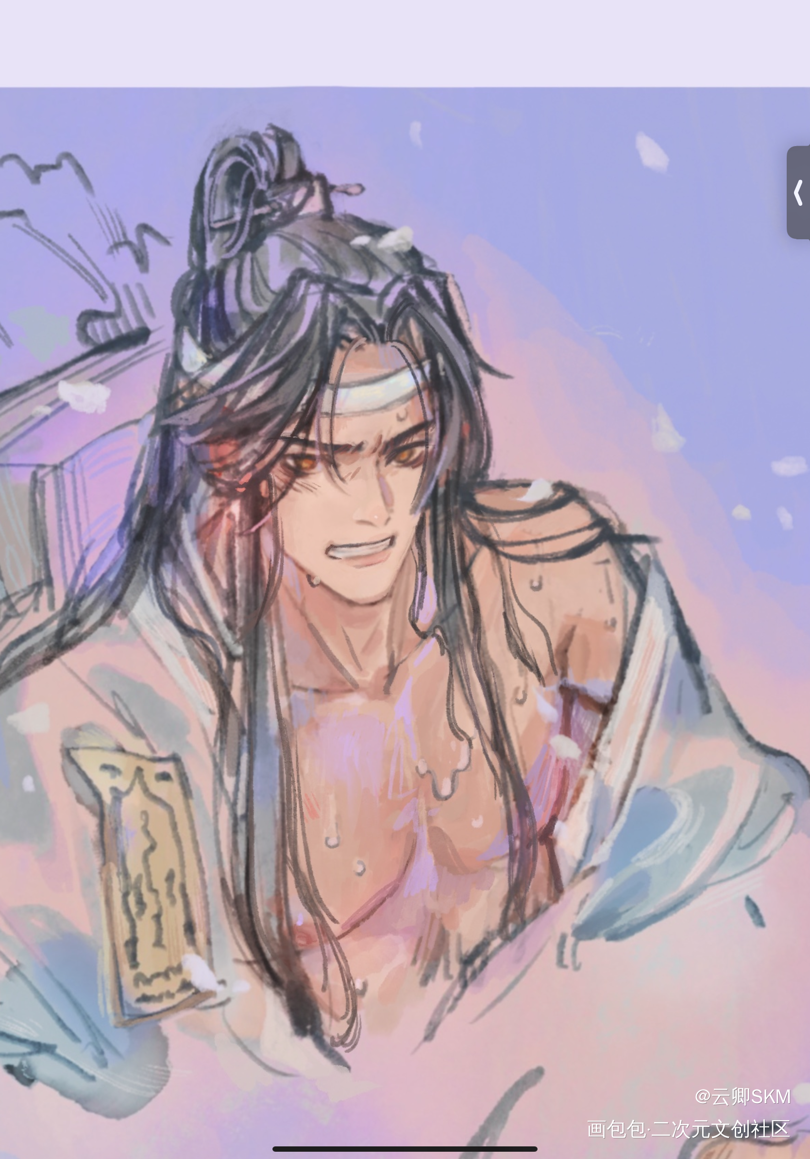 咳咳 早上好_魔道祖师忘羡绘画作品
