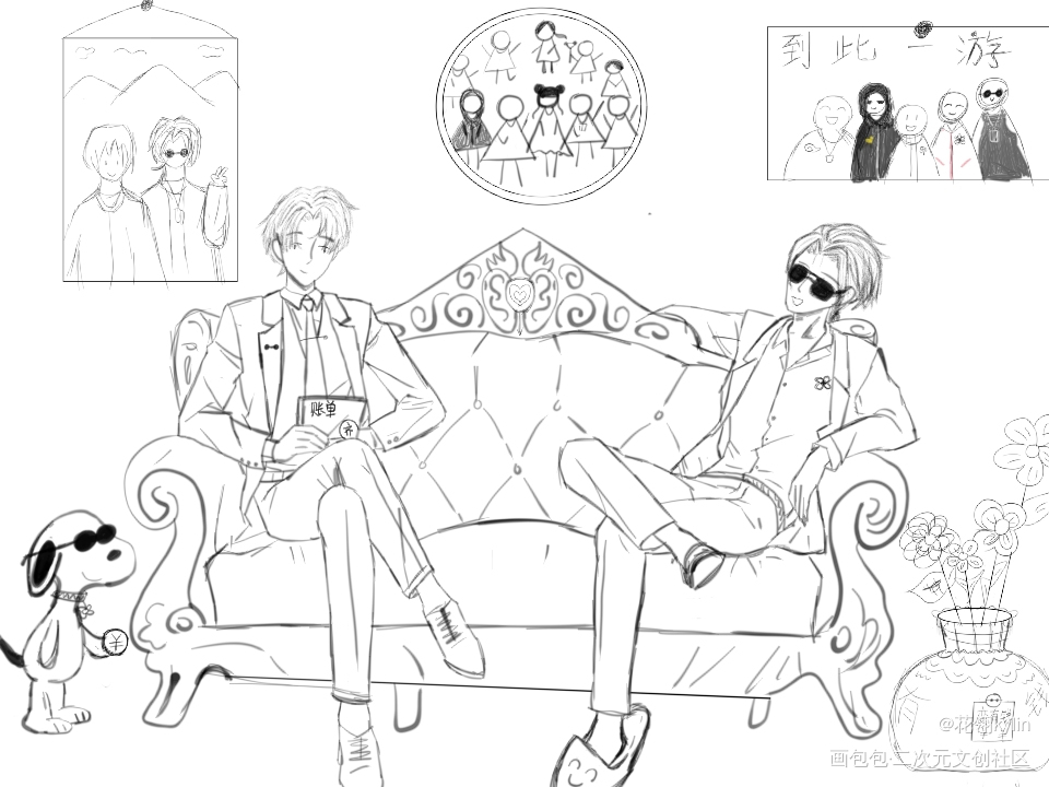 对账_盗墓笔记日常碎碎念摸鱼页绘画作品