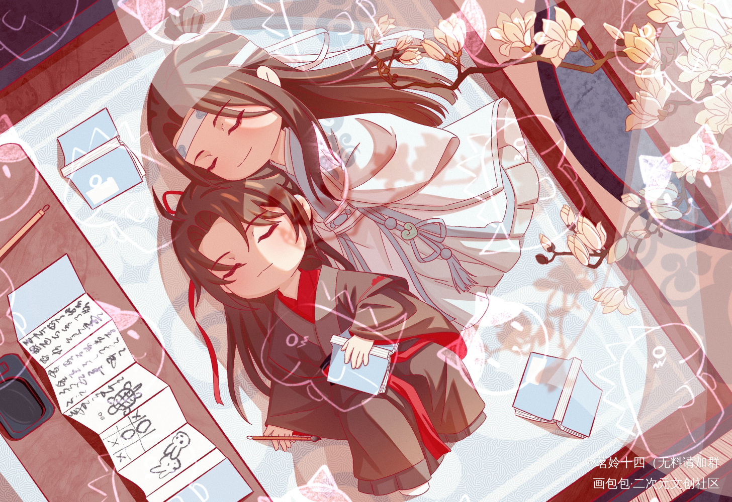 单主：Georgina_希_魔道祖师Q版绘画作品