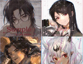 把去年今年的稿子打上水印拼一起_绘画作品