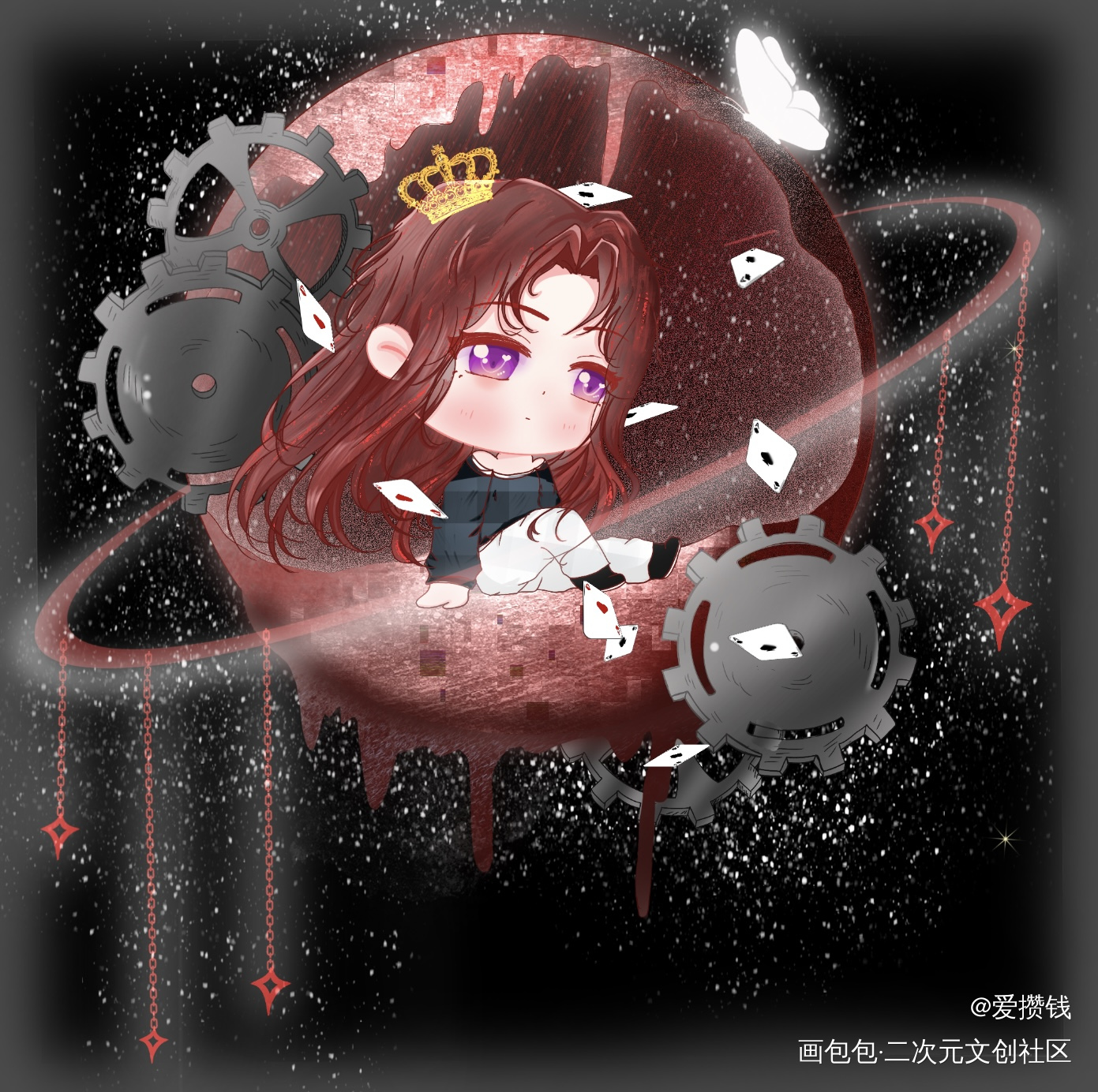 红桃（兆木池)出道101_我在惊悚游戏里封神红桃出道101绘画作品