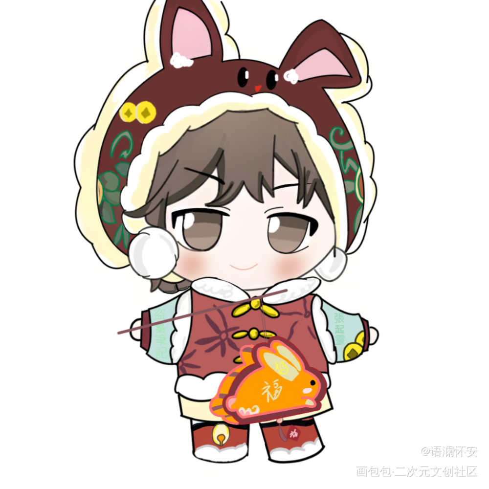 盗墓笔记 张起灵_盗墓笔记张起灵同人新年新装绘画作品
