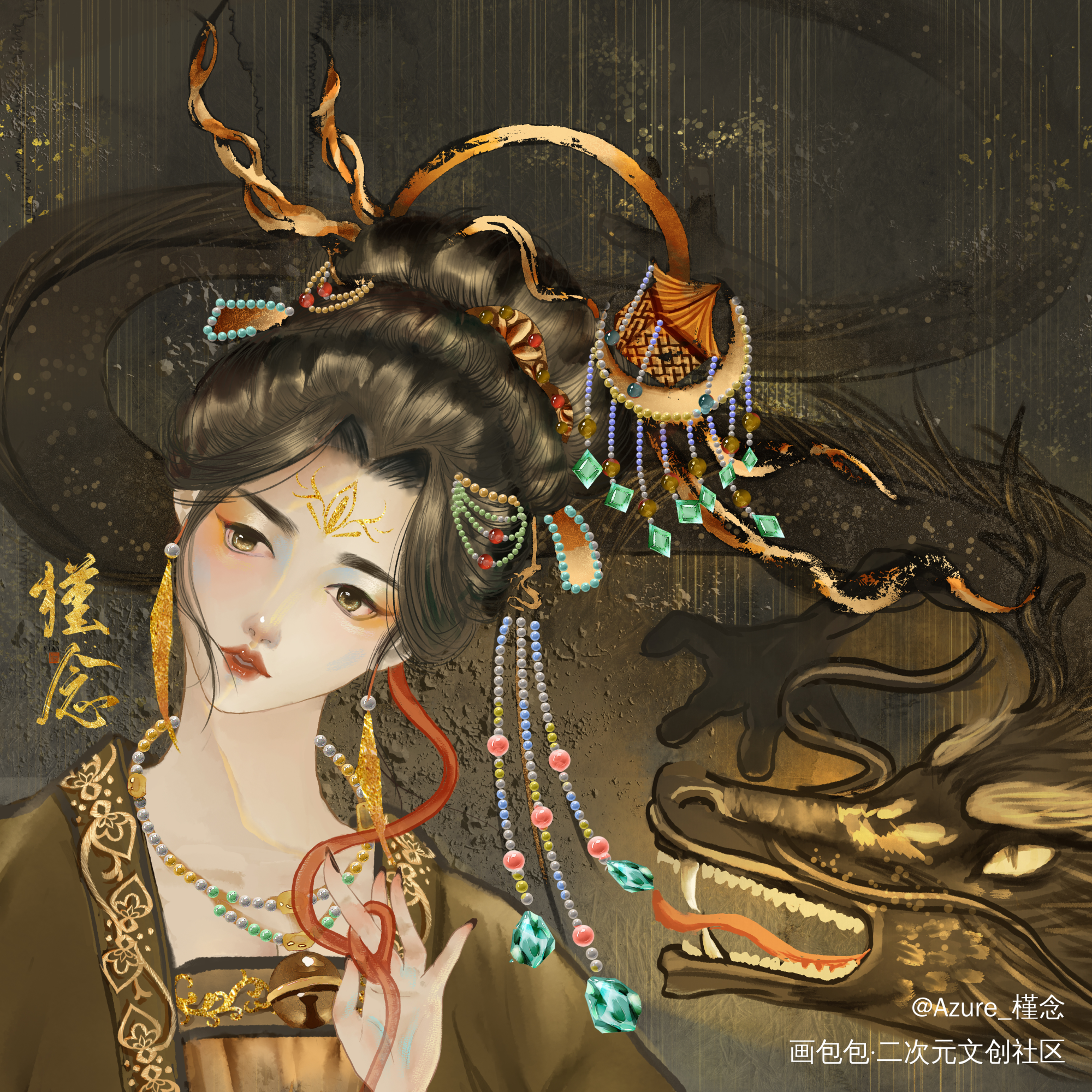 生肖_板绘涂摸鱼页绘画作品