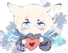 可爱猫猫_绘画作品