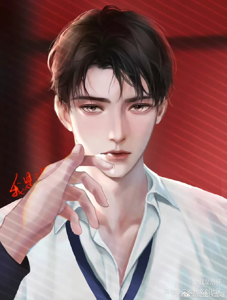 何故_一醉经年188男团何故绘画绘画作品