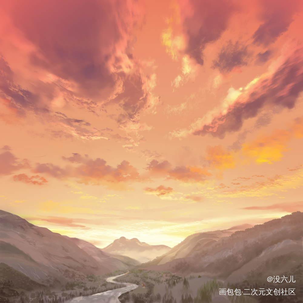 折枝_折枝广播剧海报绘画作品