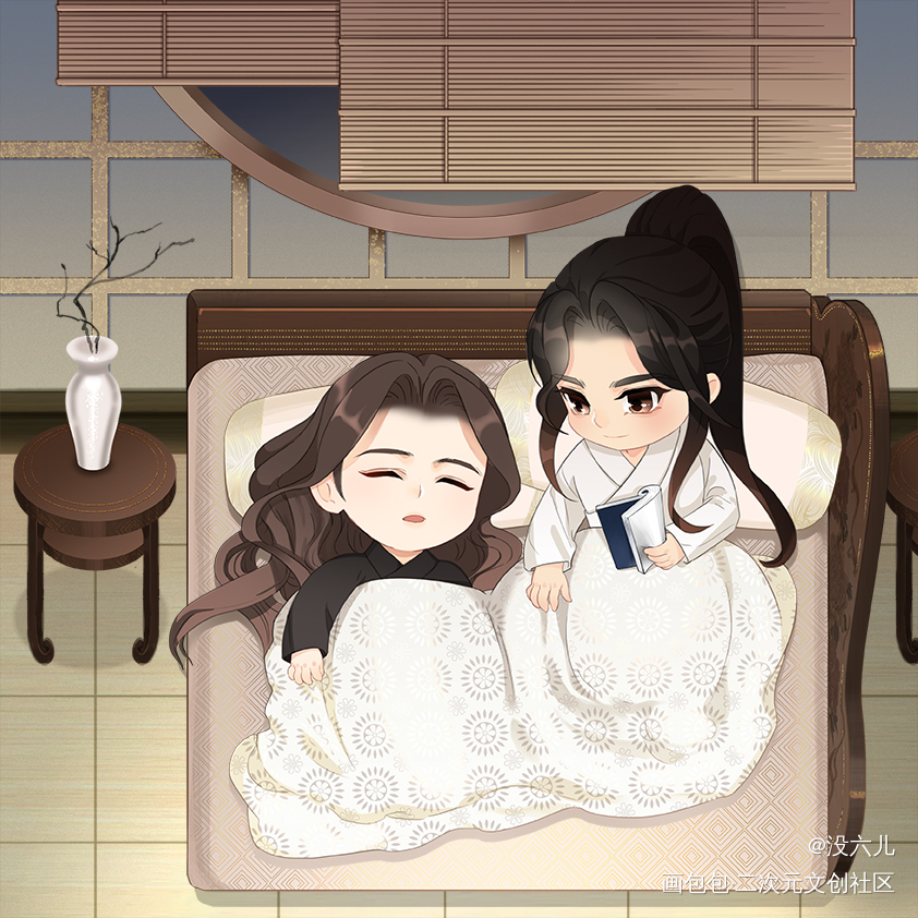 折枝_折枝广播剧海报绘画作品
