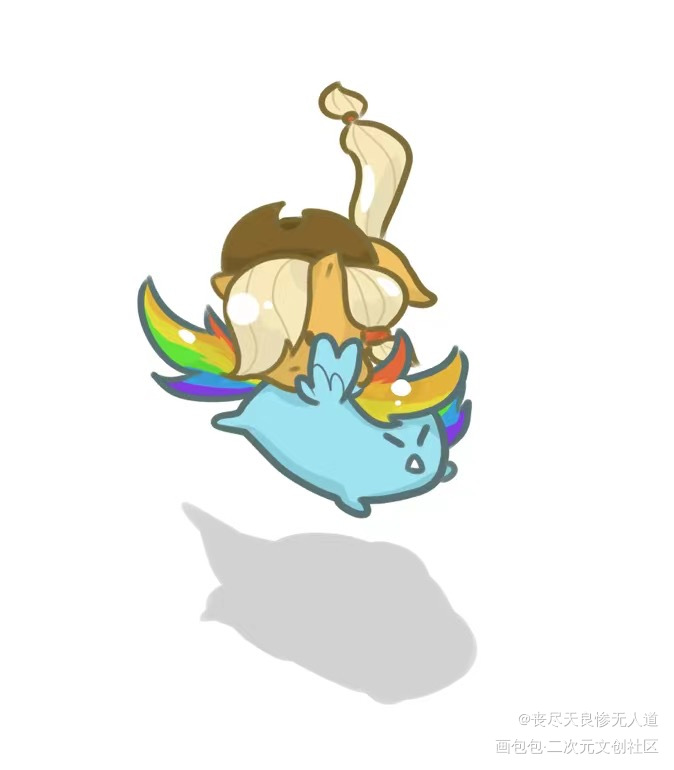 _小马宝莉虹林檎绘画作品