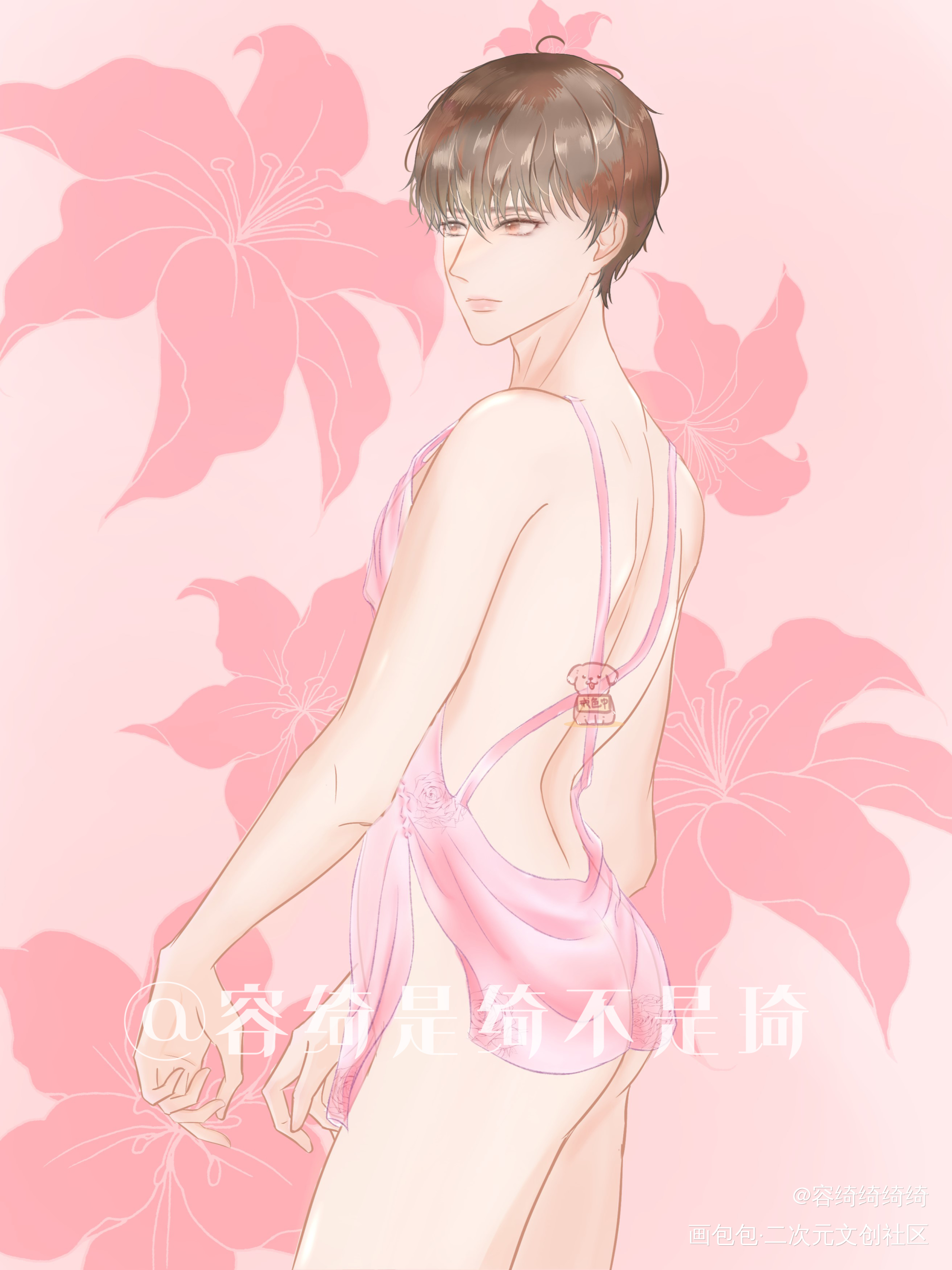【群秀】秀秀_娘娘腔188男团群秀邵群李程秀李程秀板绘涂绘画作品