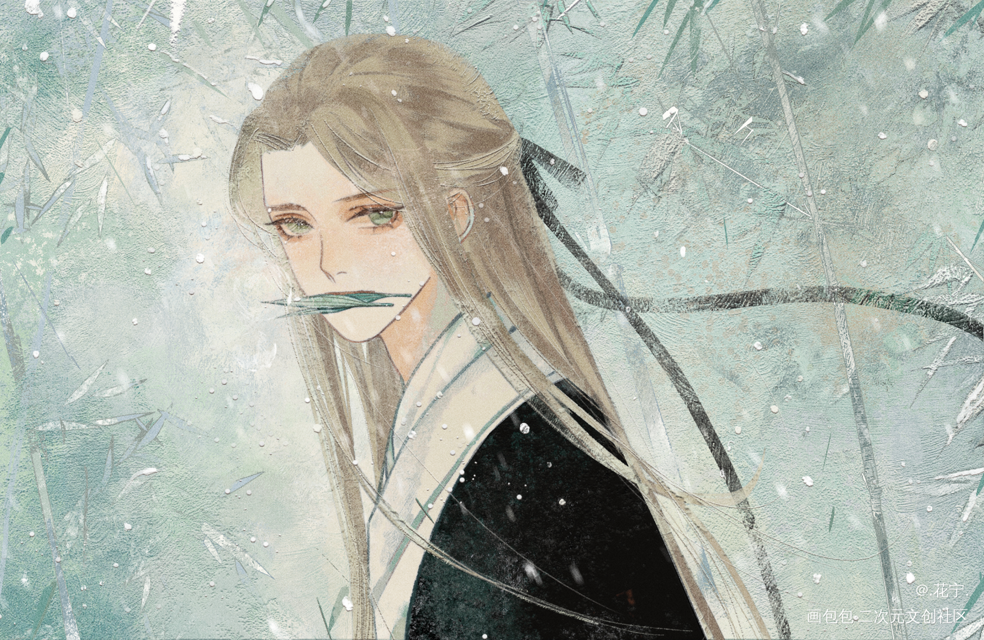 _古风摸鱼原创oc绘画作品