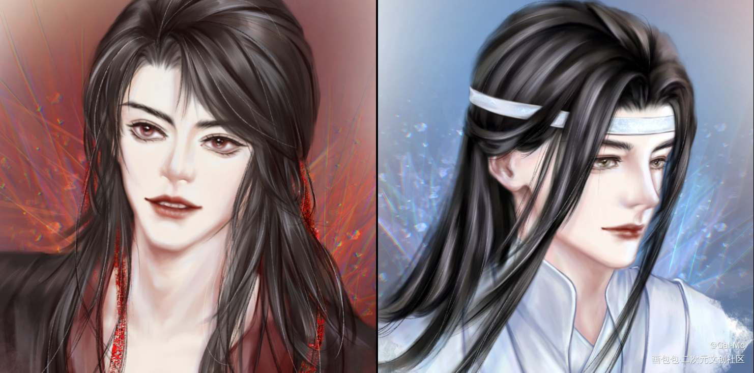 他们好配啊_魔道祖师忘羡蓝忘机魏无羡板绘涂我要上首推绘画作品