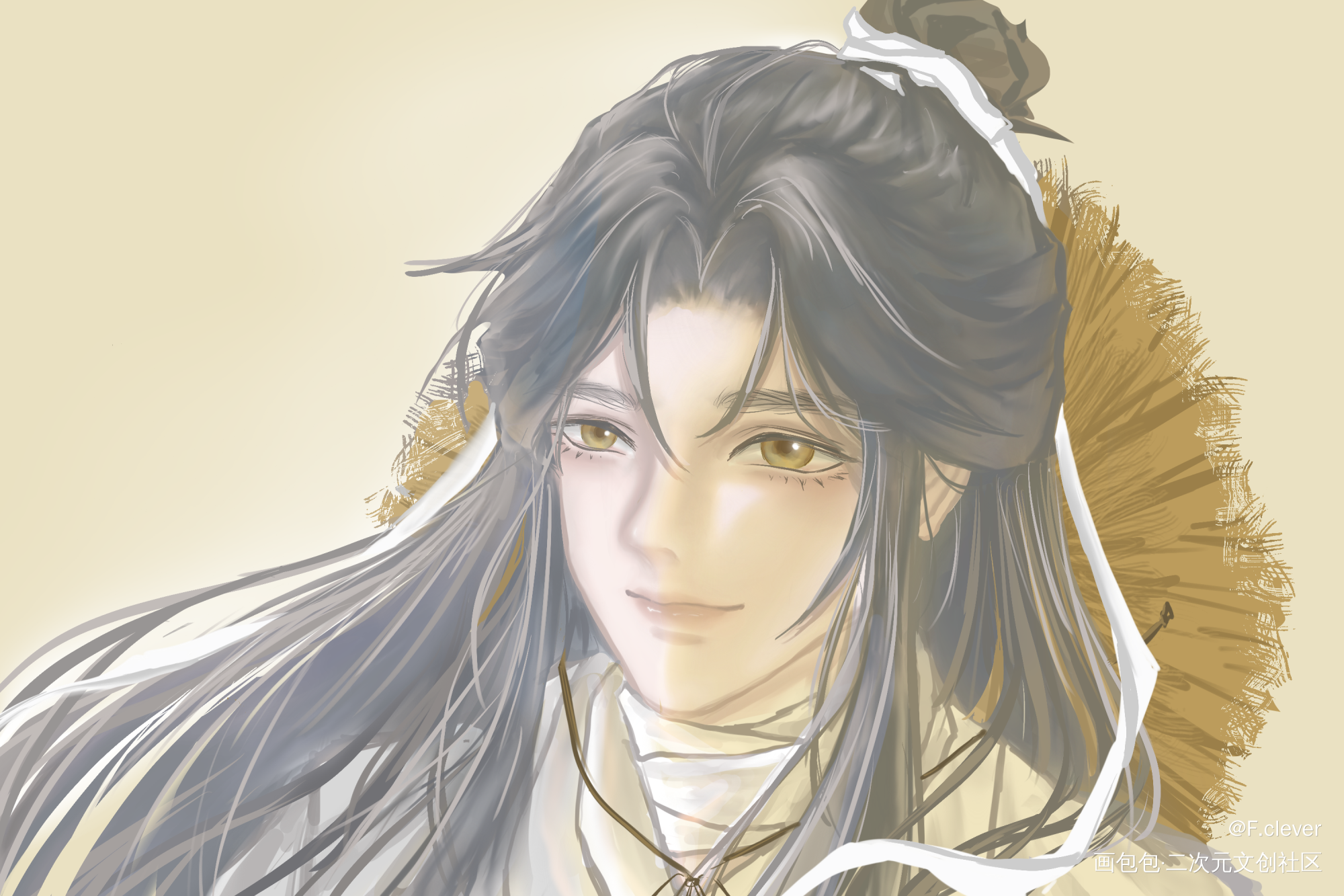 三郎，我等你_天官赐福绘画作品