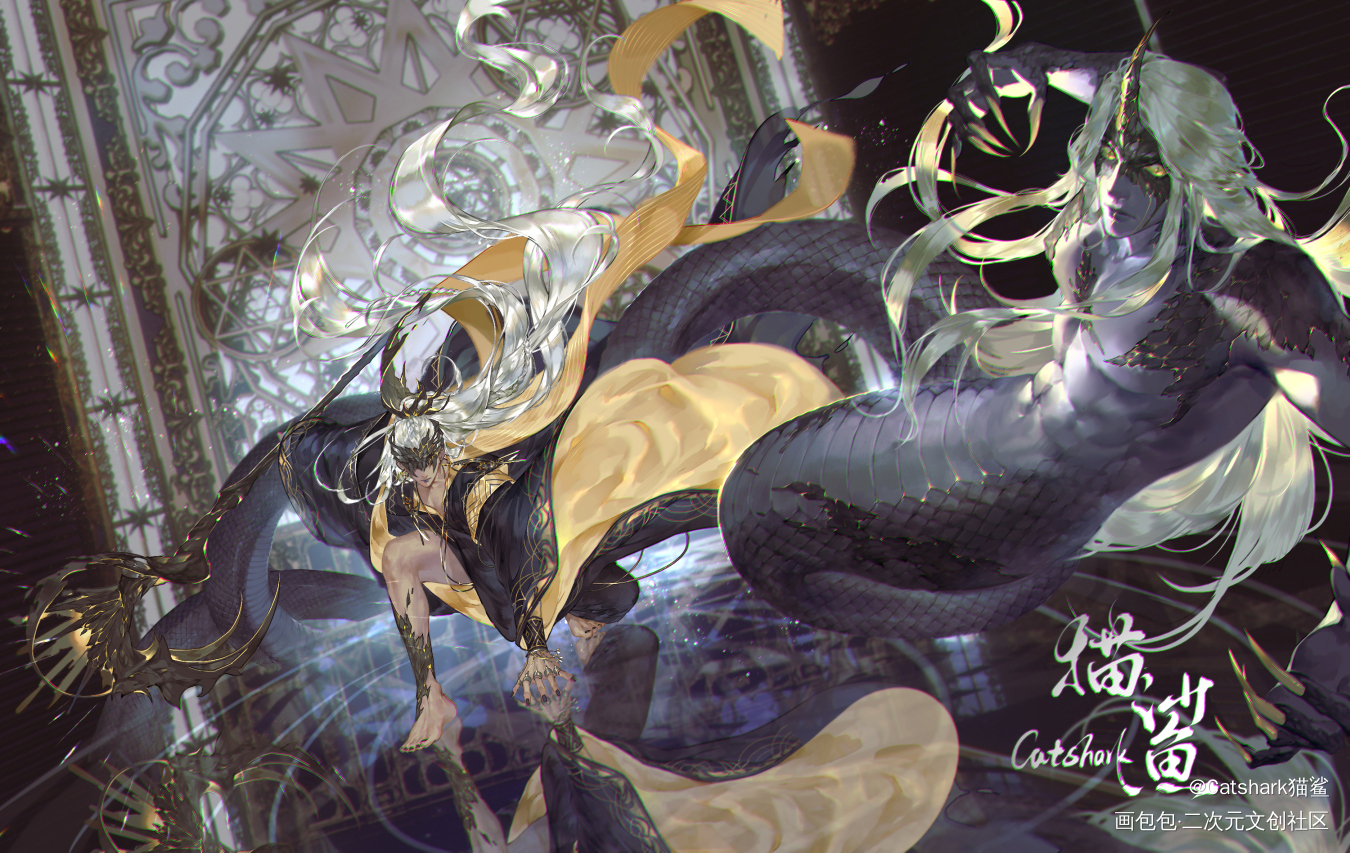 以双眼为祭，召唤你，遵吾之命_古风oc绘画作品