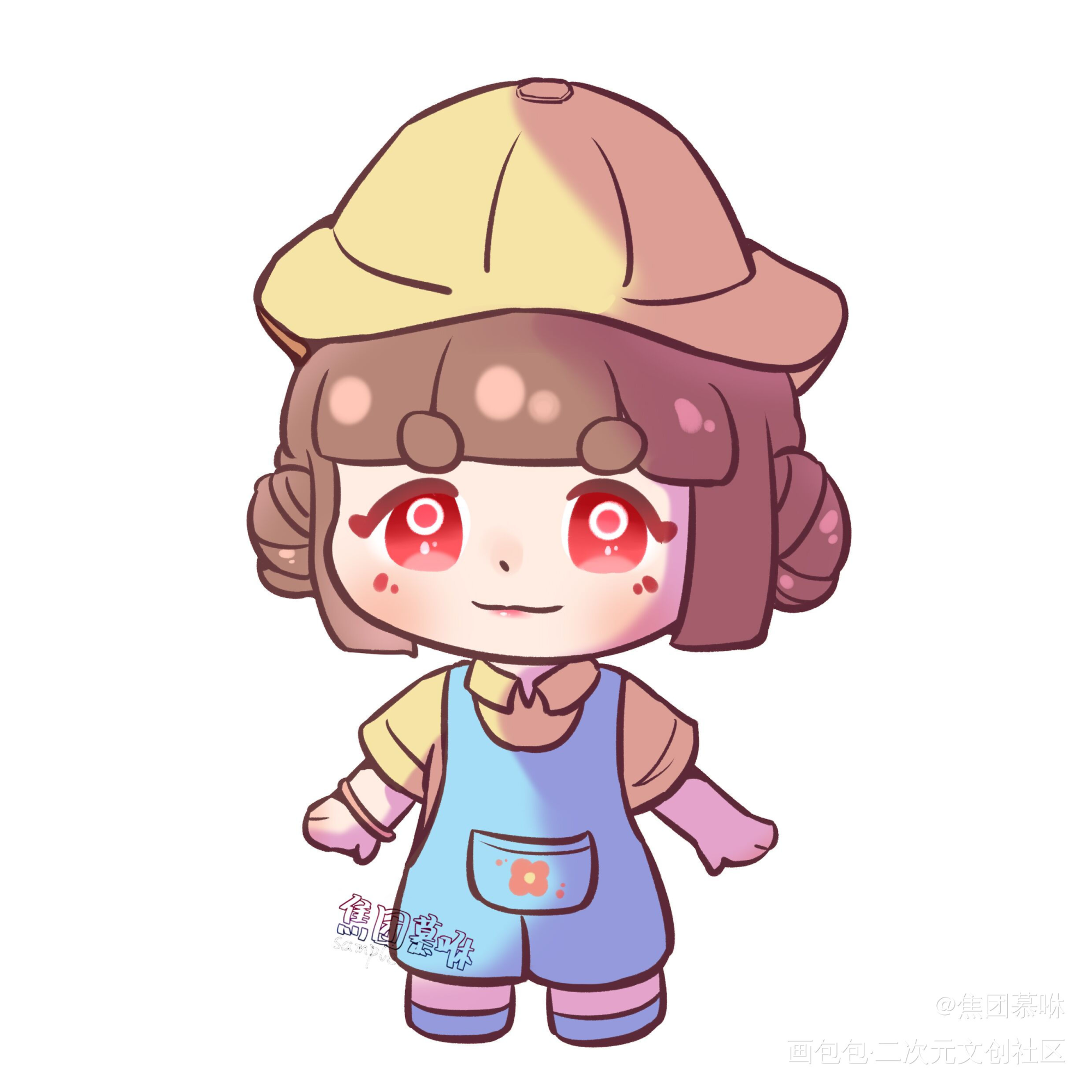 摸一个_Q版指绘摸鱼绘画oc绘画作品