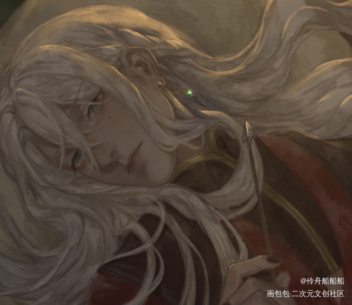 大人 请看我oc_古风厚涂插画绘画oc绘画作品