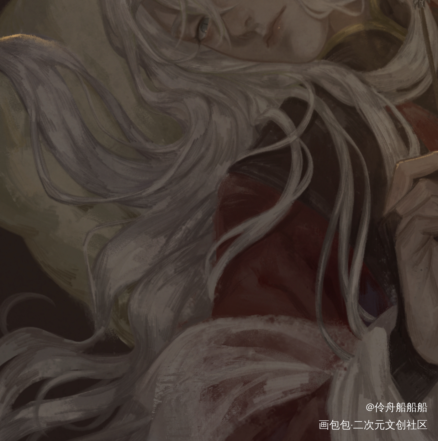 大人 请看我oc_古风厚涂插画绘画oc绘画作品