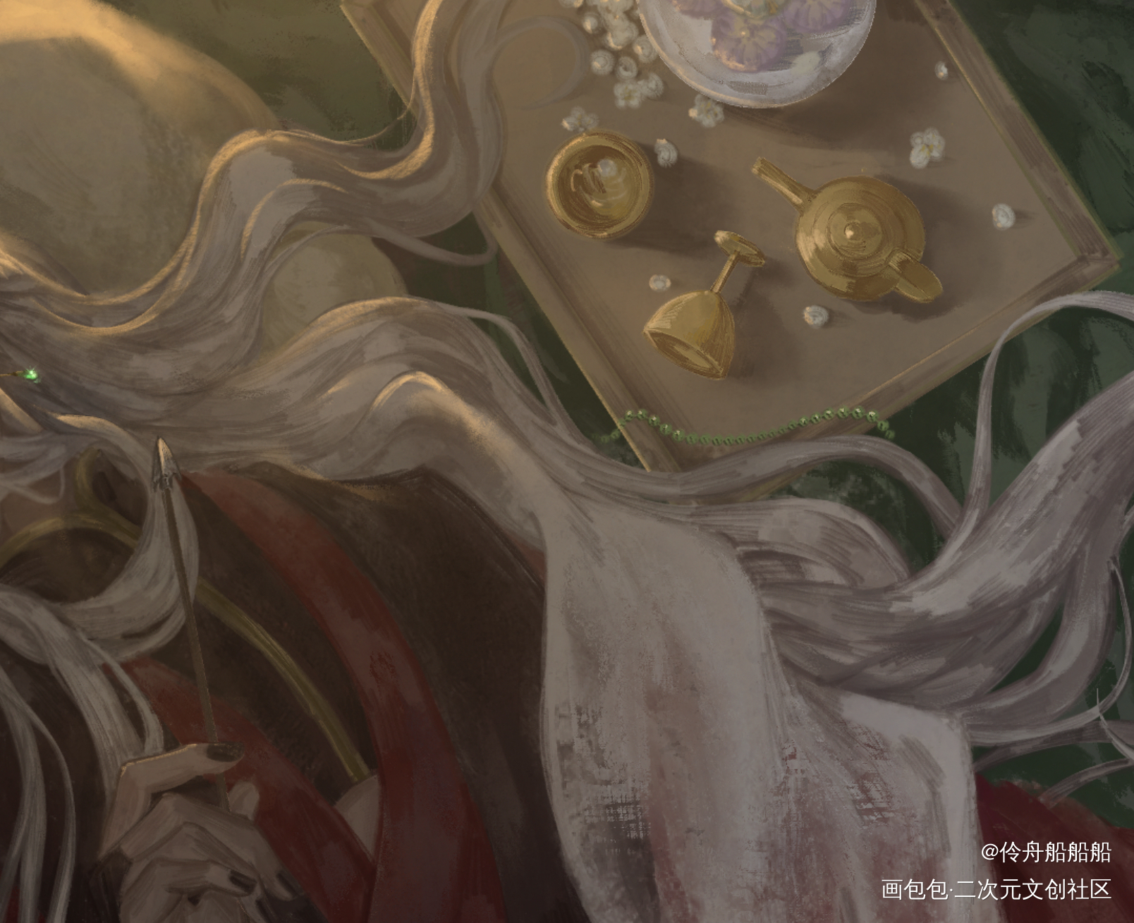 大人 请看我oc_古风厚涂插画绘画oc绘画作品