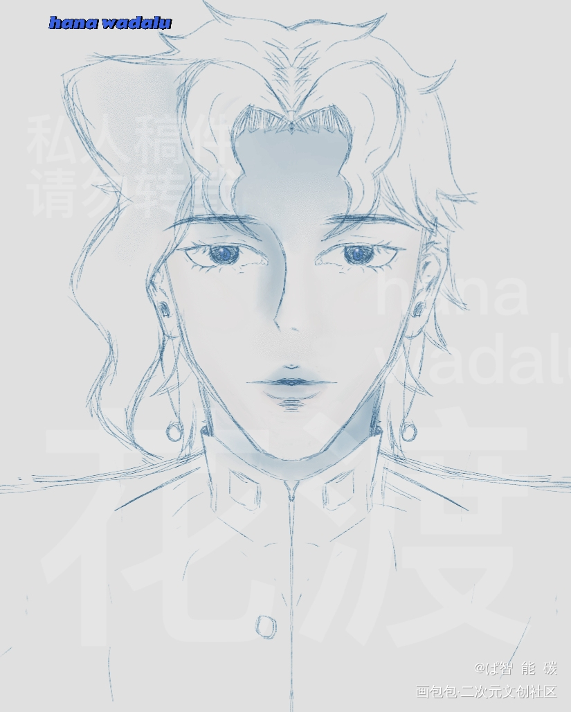纯色头像_铅笔黑白简笔摸鱼页绘画作品