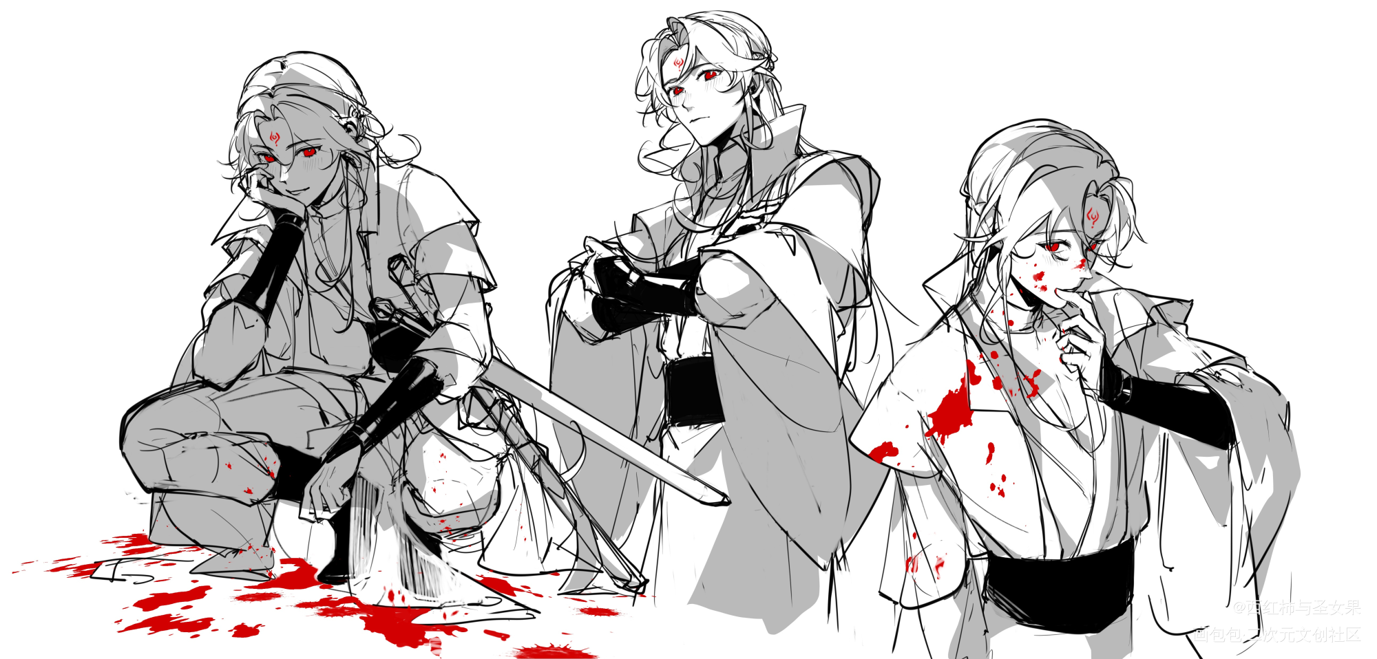 以前的涂鸦_人渣反派自救系统绘画作品