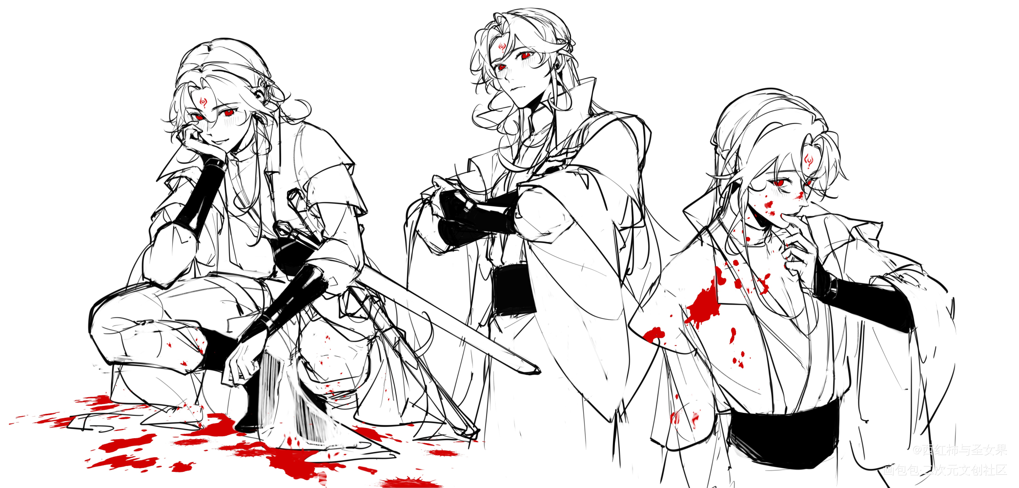 以前的涂鸦_人渣反派自救系统绘画作品