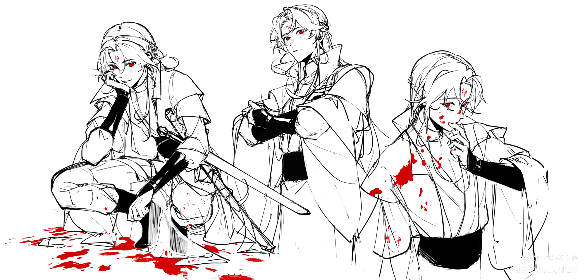 以前的涂鸦_人渣反派自救系统绘画作品